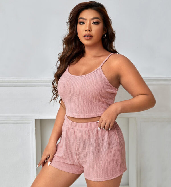 sleepwear set; lounge set; crop cami; robe set